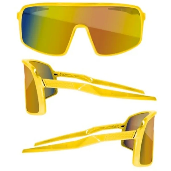 Sport Viper Mirror Sunglasses W/ 1 Color Lens Imprint 6
