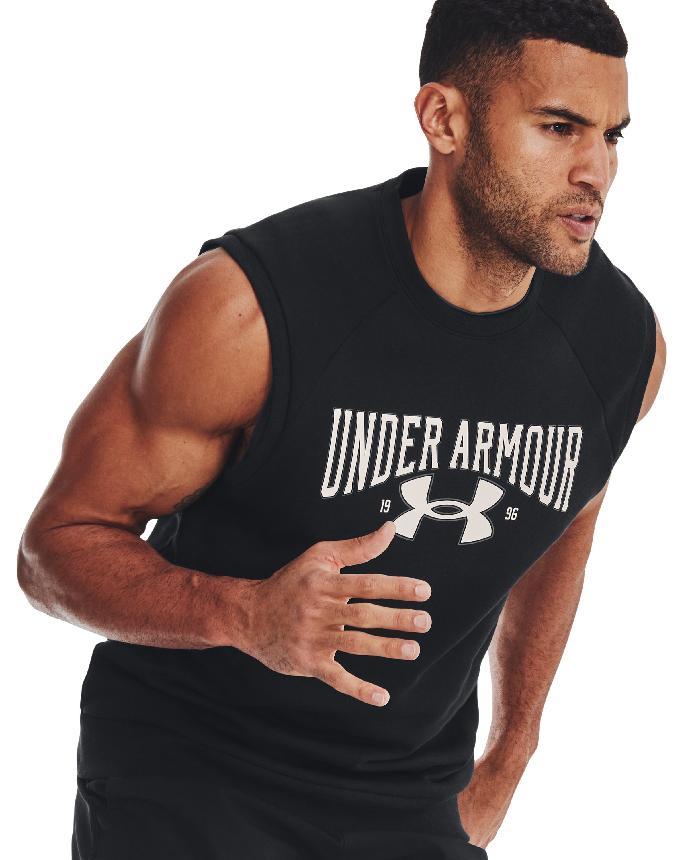 Men's UA Rival Fleece Sleeveless Crew 4