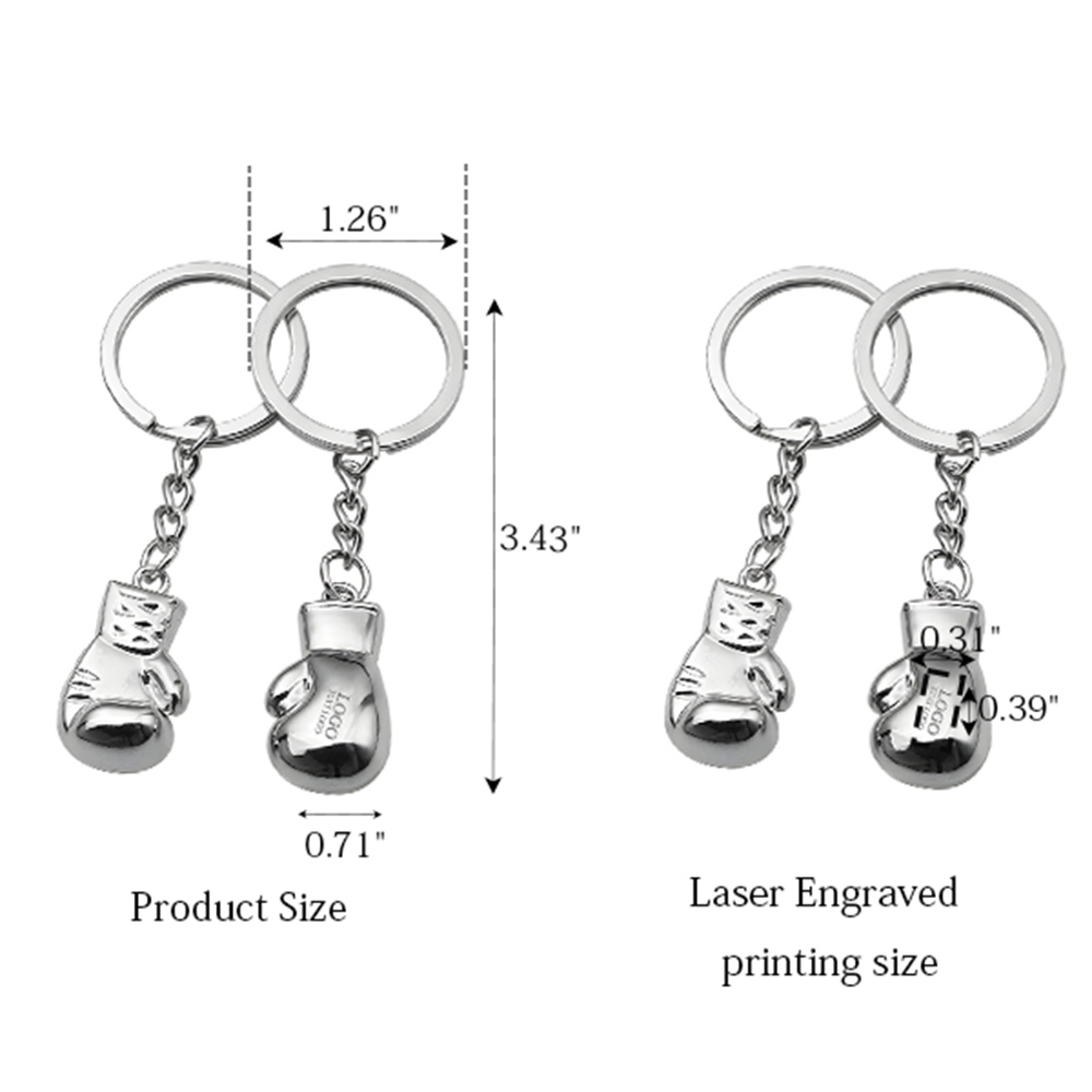 Custom Boxing Glove Shape Key Chain 4