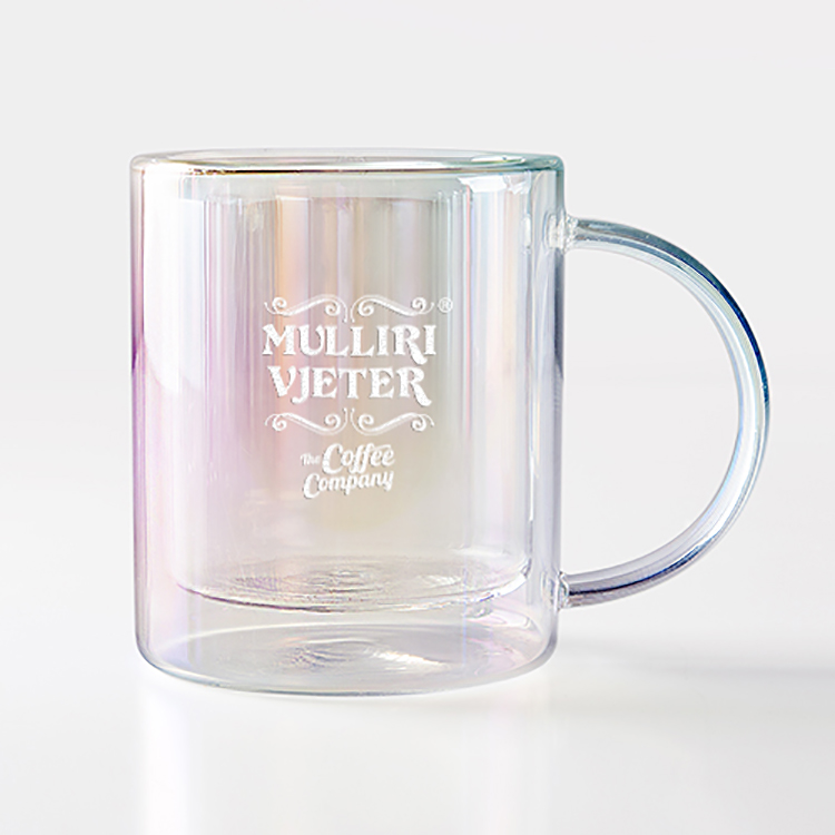 Asobu Glass Coffee Mug Metallic Packaging Set