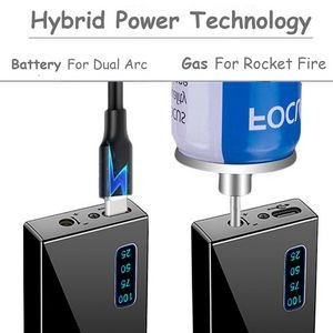 Rectangle Dual Usage Electric Arc And Jet Fire Lighter With USB Charging 9