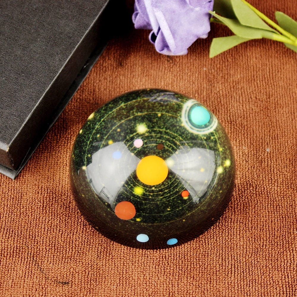 Crystal 3D Solar System Paperweights 2