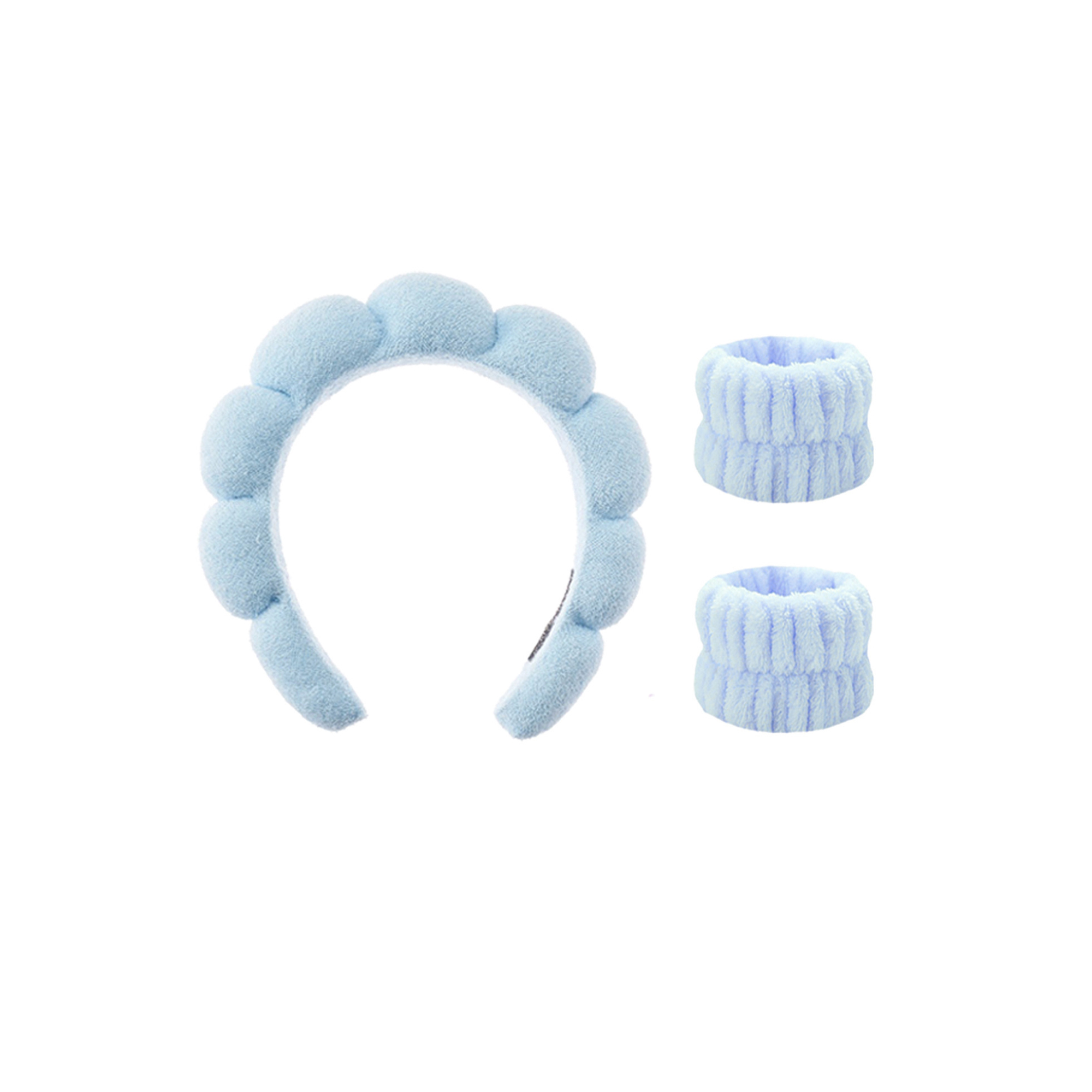 Spa Headband Wristband Set Three Piece 2