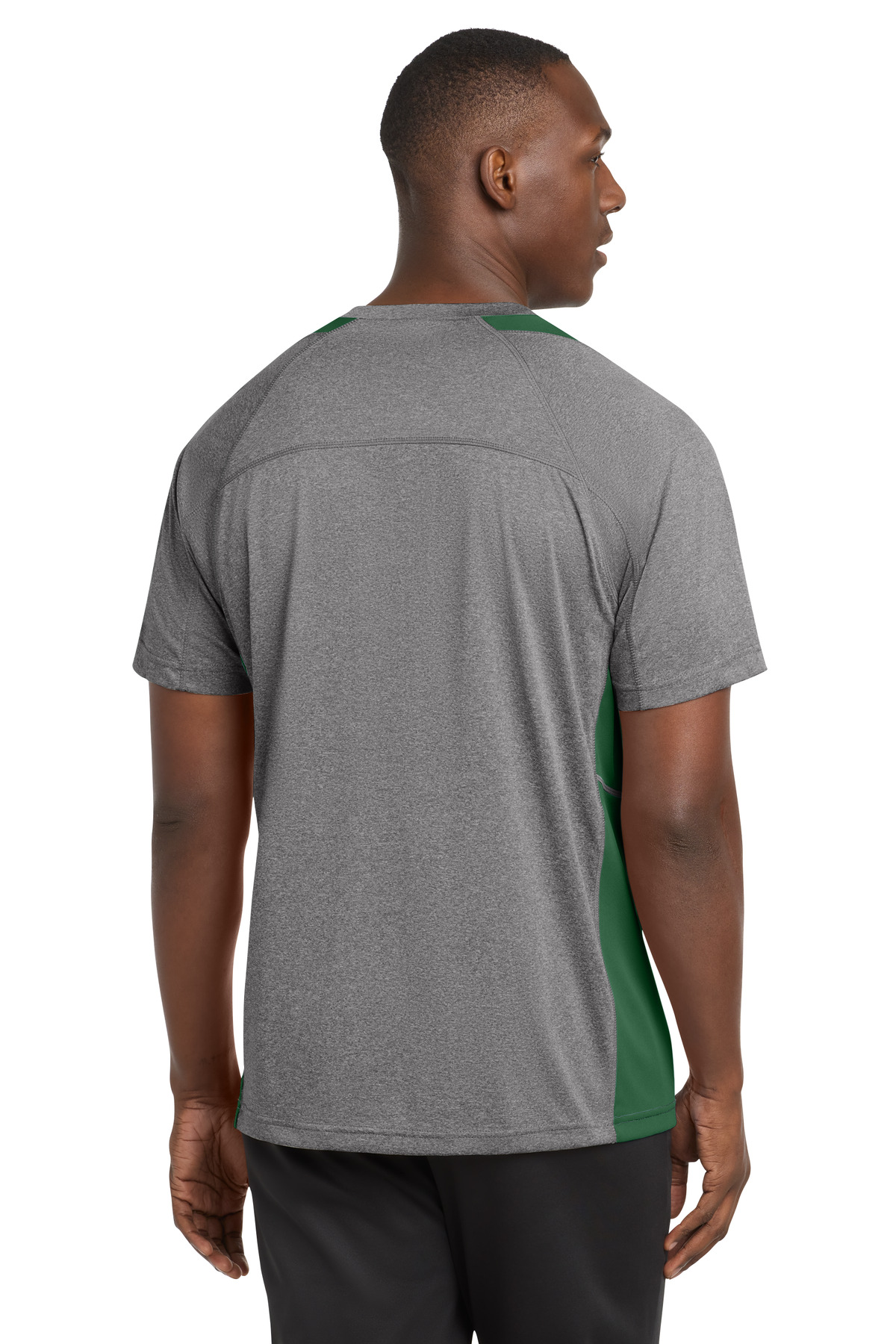 Sport-Tek Heather Colorblock Contender Tee. ST361 17