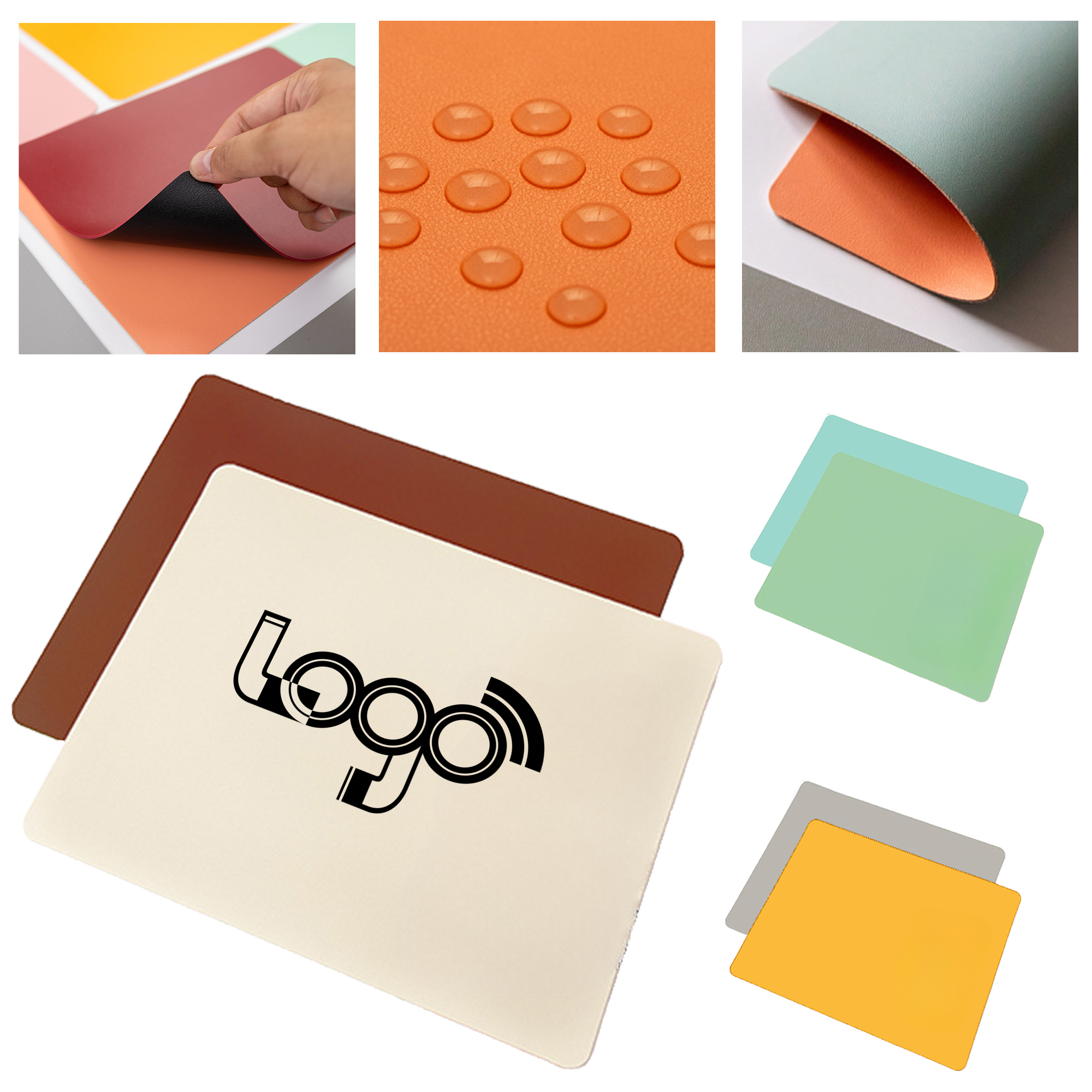 Dual-Sided PU Leather Mouse Pad 2