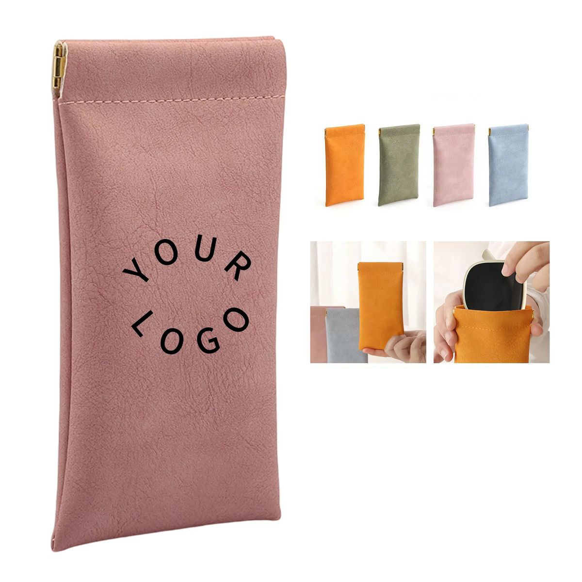 Portable Eyeglass Case with Snap Closure 3