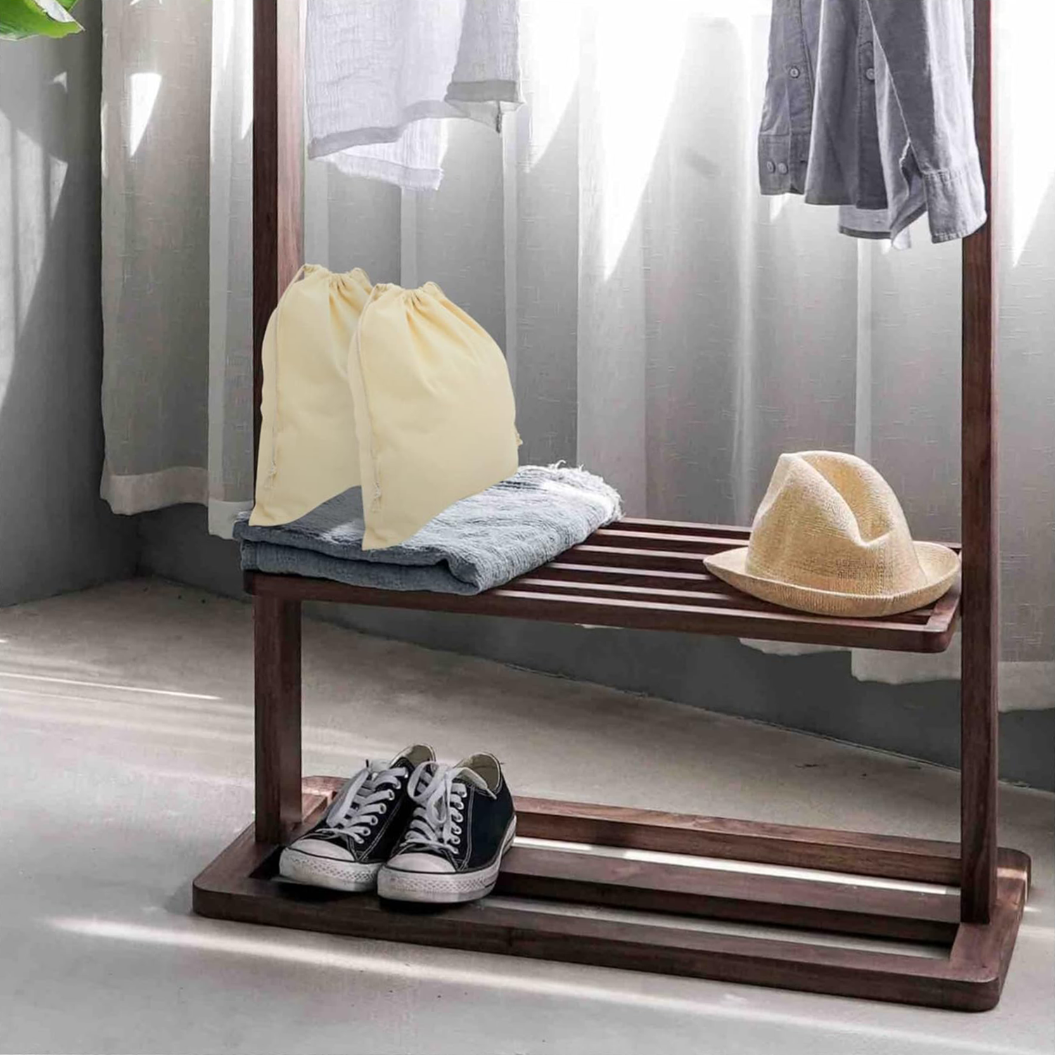 Reusable Cotton Drawstring Laundry Bags 5