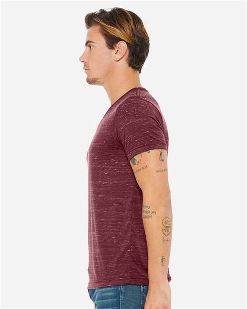 Unisex Textured Jersey V-Neck Tee - 3655 66