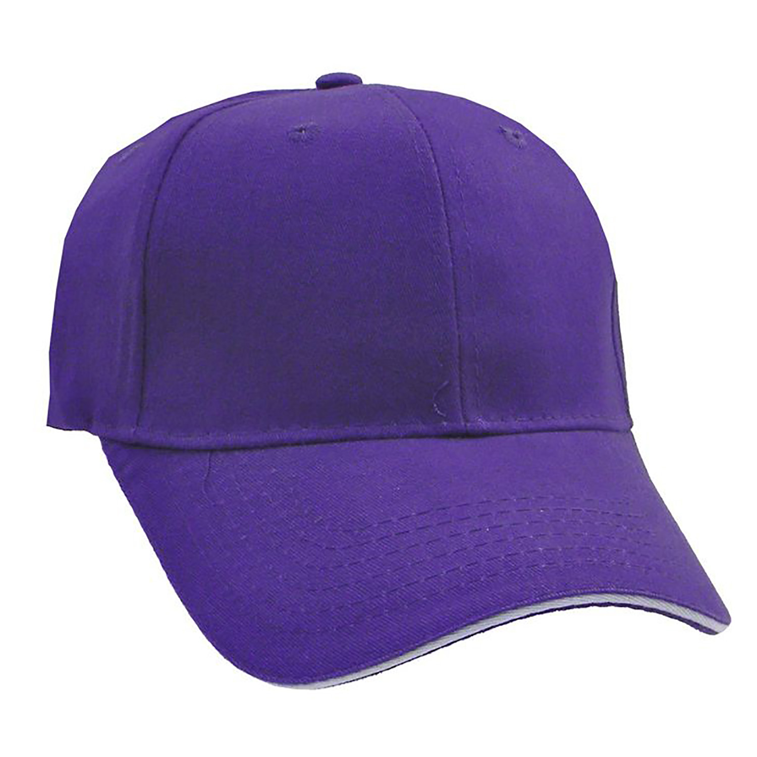Brushed Cotton Twill Cap w/Sandwich Bill 15