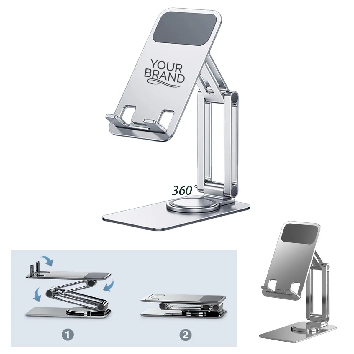360 Rotating Foldable Cell Phone Stand 2