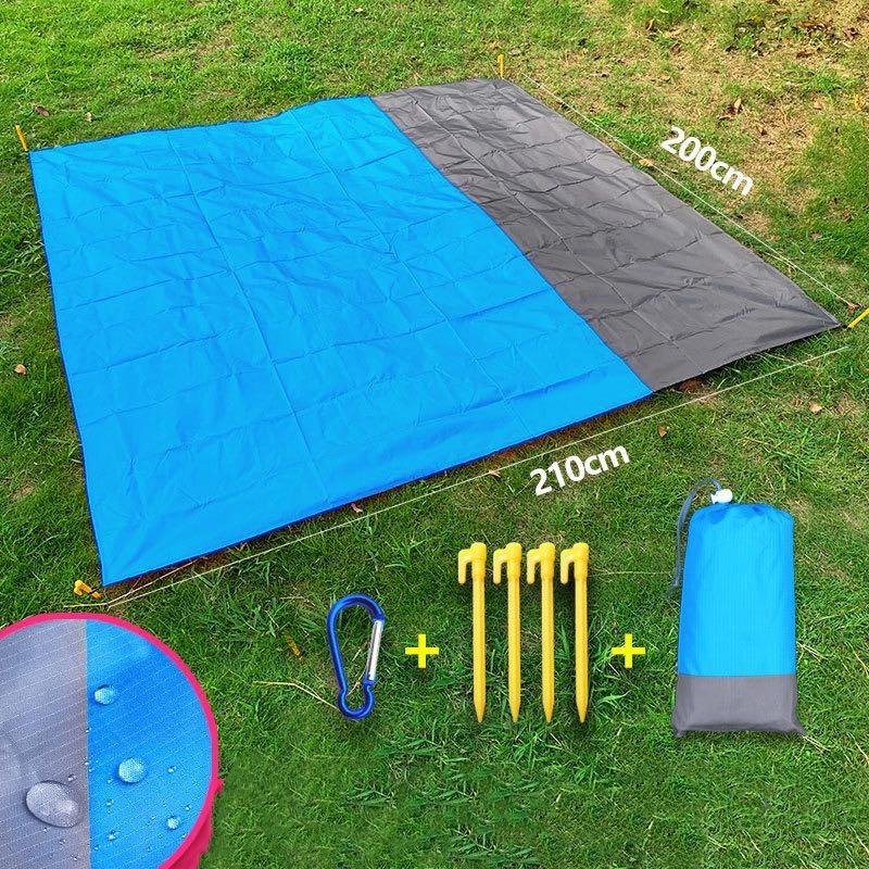 Beach Blanket Sand Picnic Mat 83"X79" for Outdoor 3