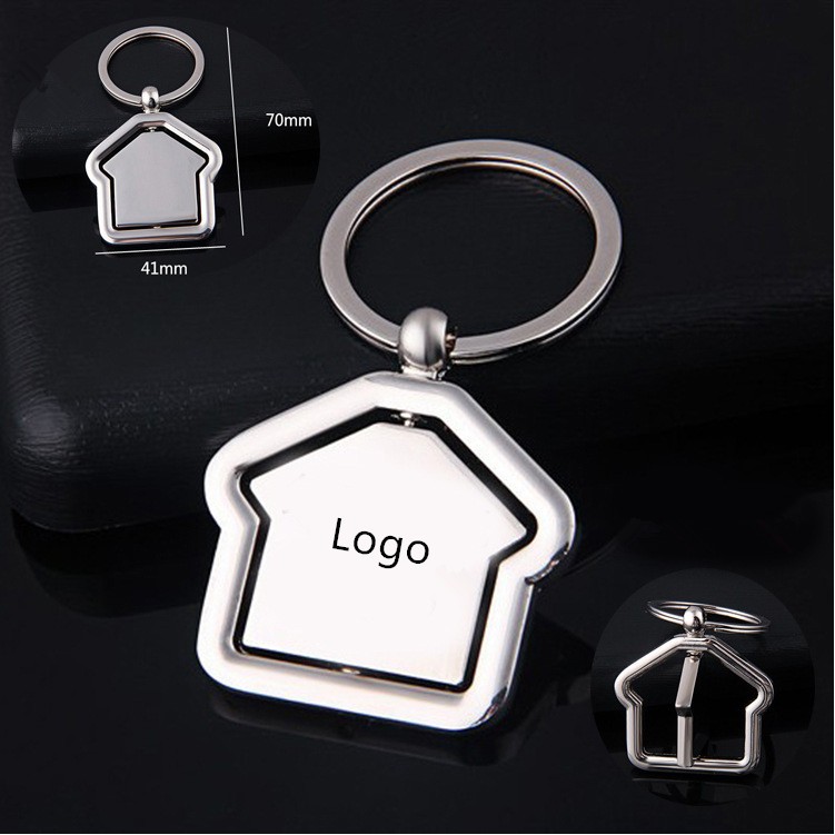 House Design Key Chains 360 Degree Rotational Keychains 3