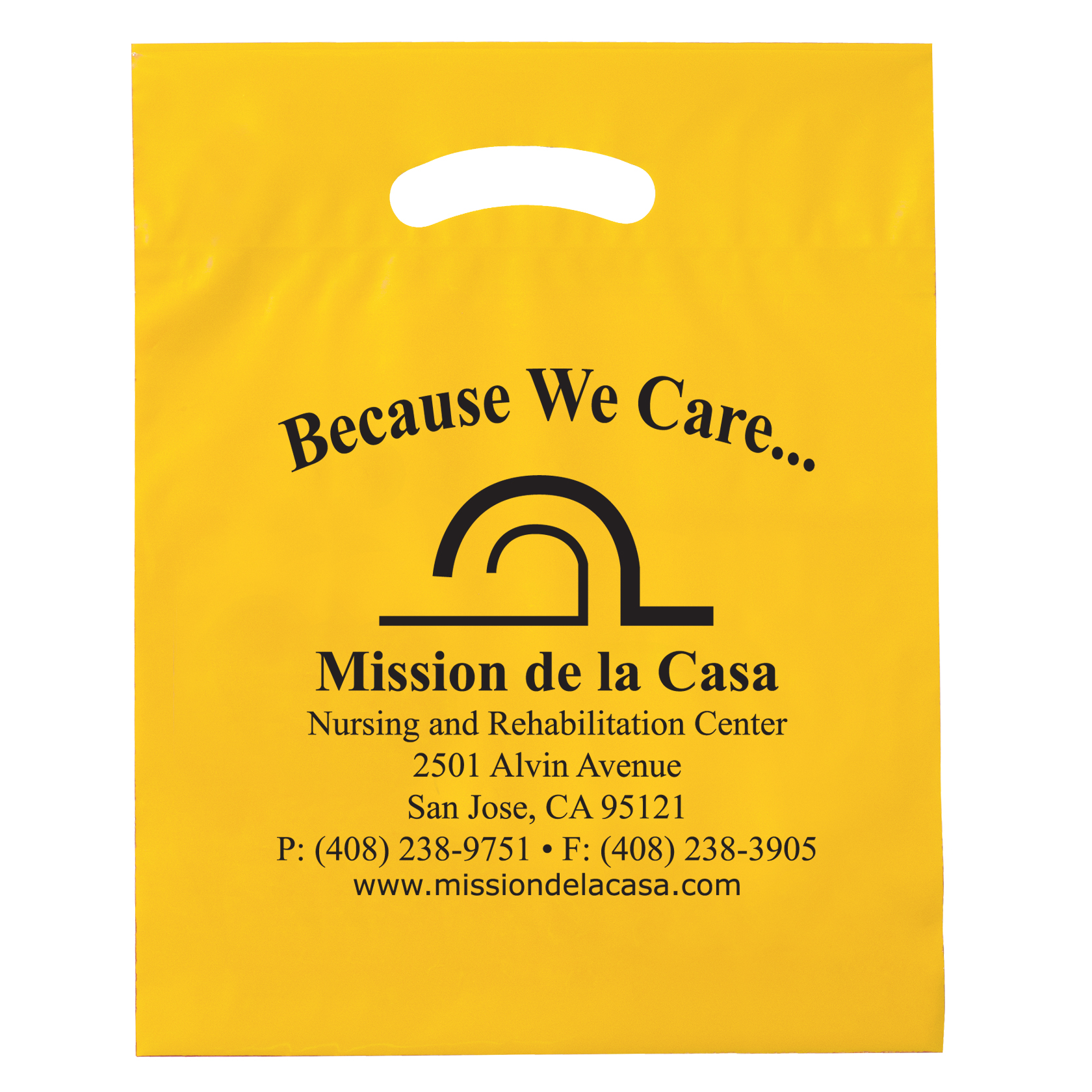 Fold Over Reinforced Die Cut Bag 20