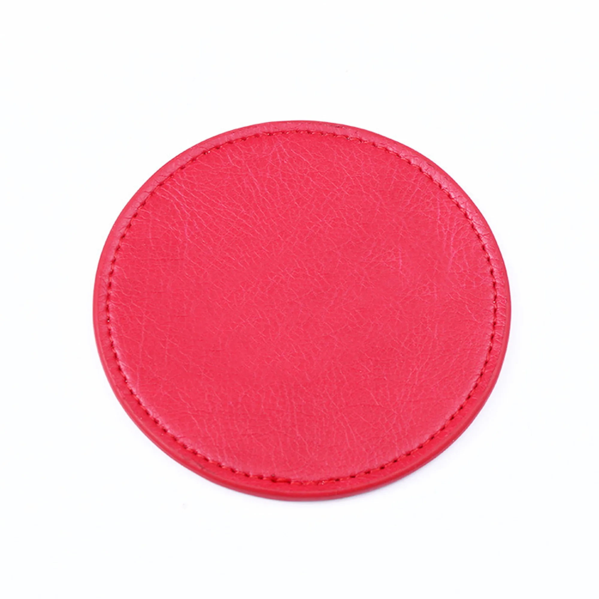 Round Pu Leather Coaster MOQ50pcs 2