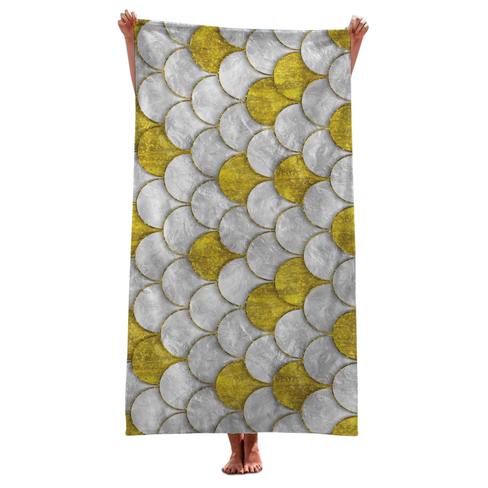 30" x 59" Full Color Microfiber Terry Beach Towel 7