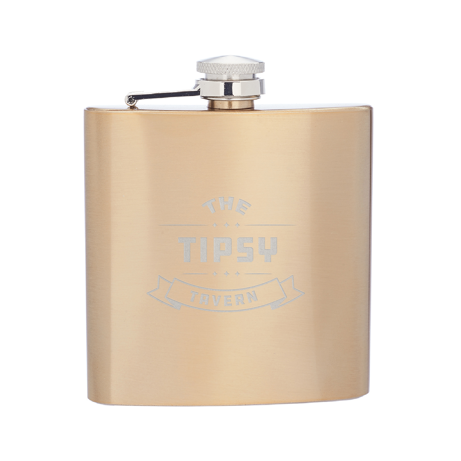 6 oz. Lazio Stainless Steel Hip Flask (Engraved Imprint), custom water bottle with logo imprint 7
