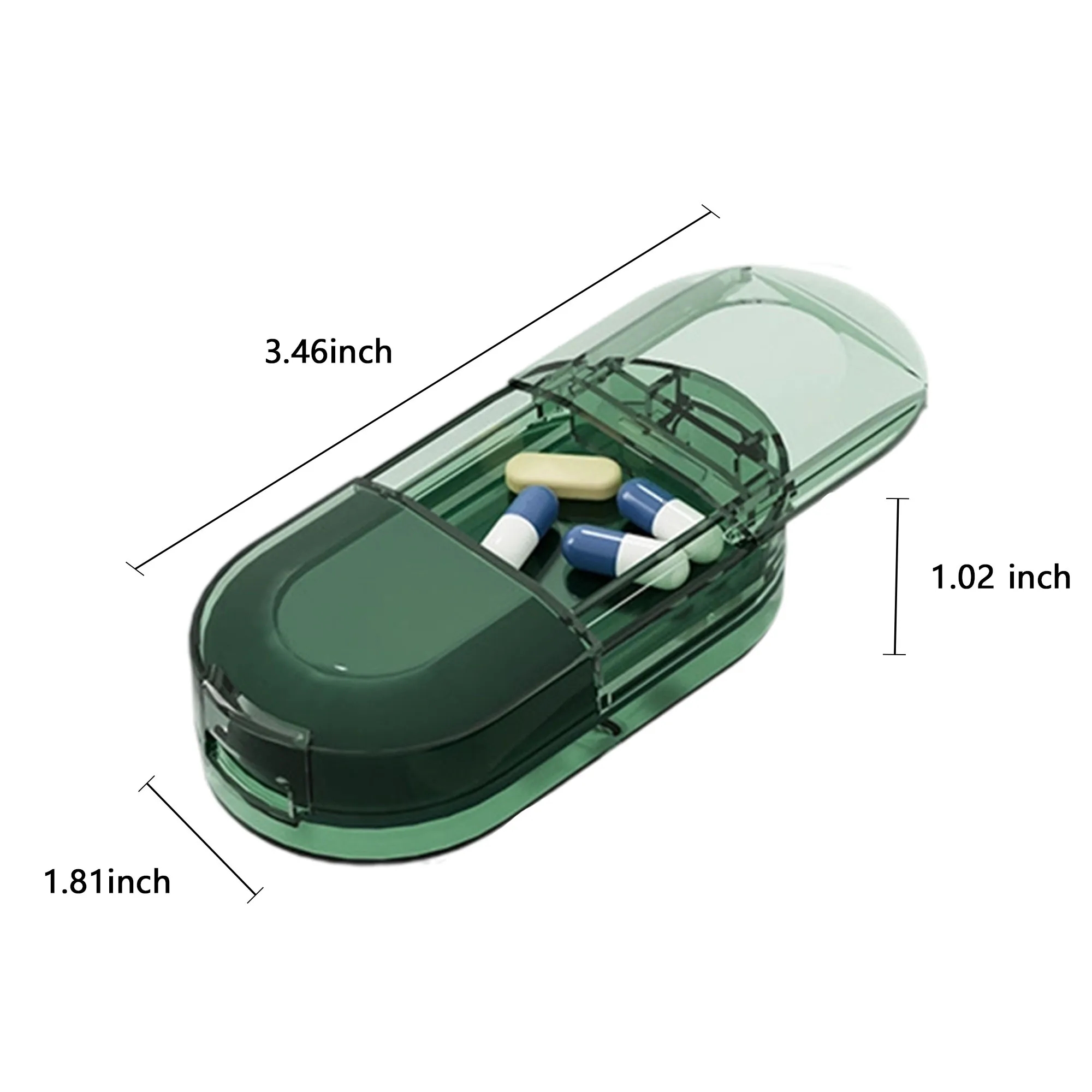 2-in-1 Portable Pill Cutter and Storage Box 6