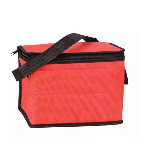 Portable 6 Can Pack Insulated Non Woven Cooler Bag 4