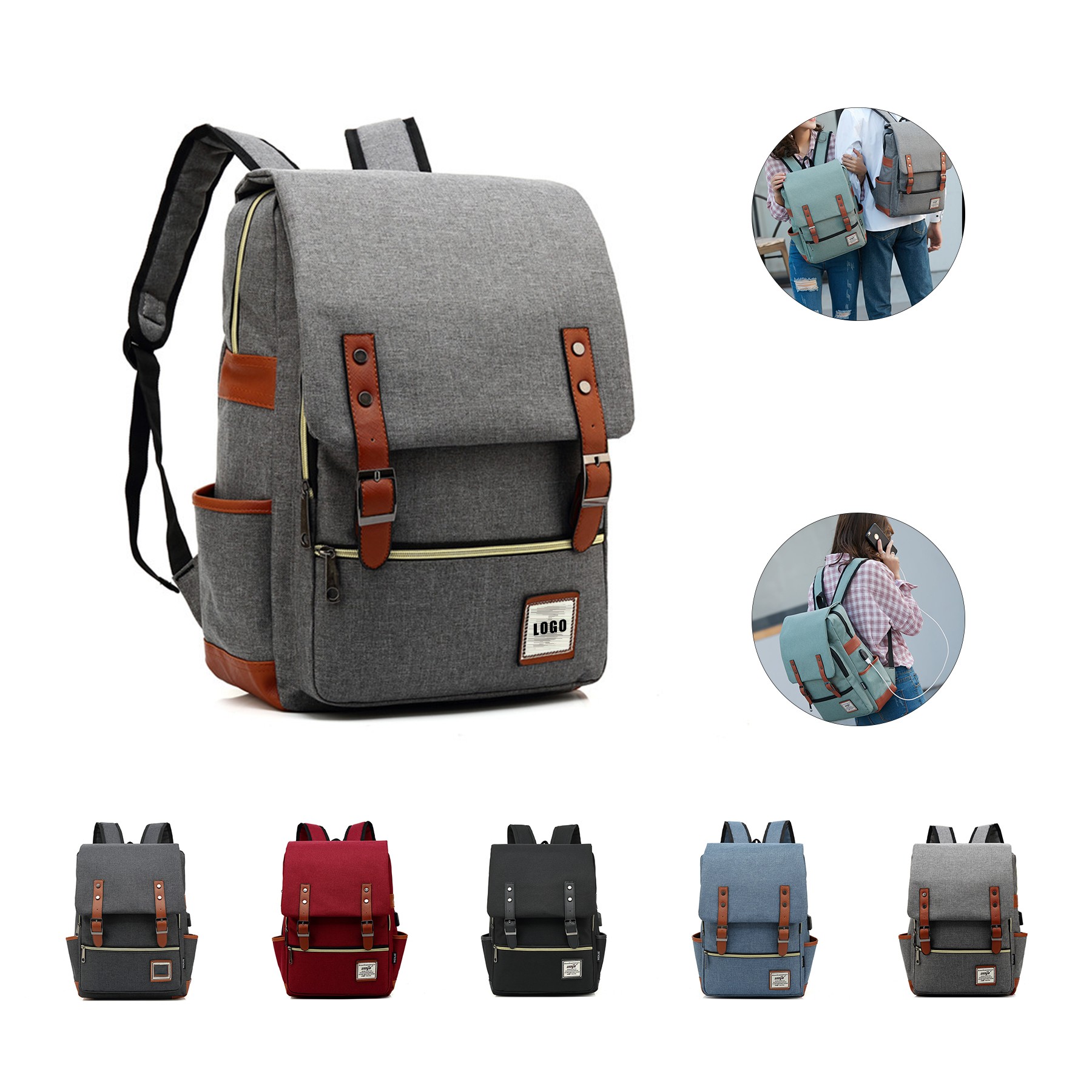 Vintage Laptop Backpack