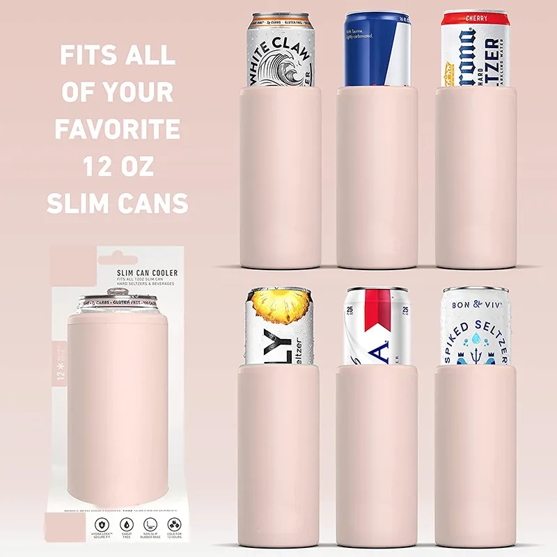 Insulated Bottle And Can Cooler, custom koozie with logo imprint 1