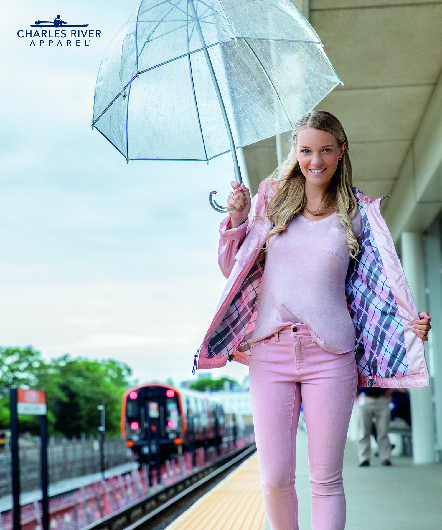 Women's New Englander Rain Jacket with Printed Lining