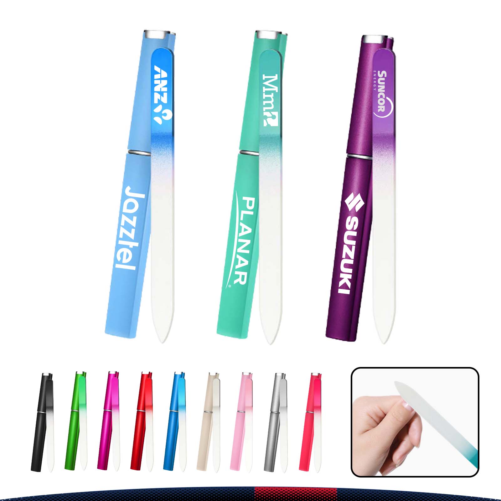 Glass Nail Files with Tube 11