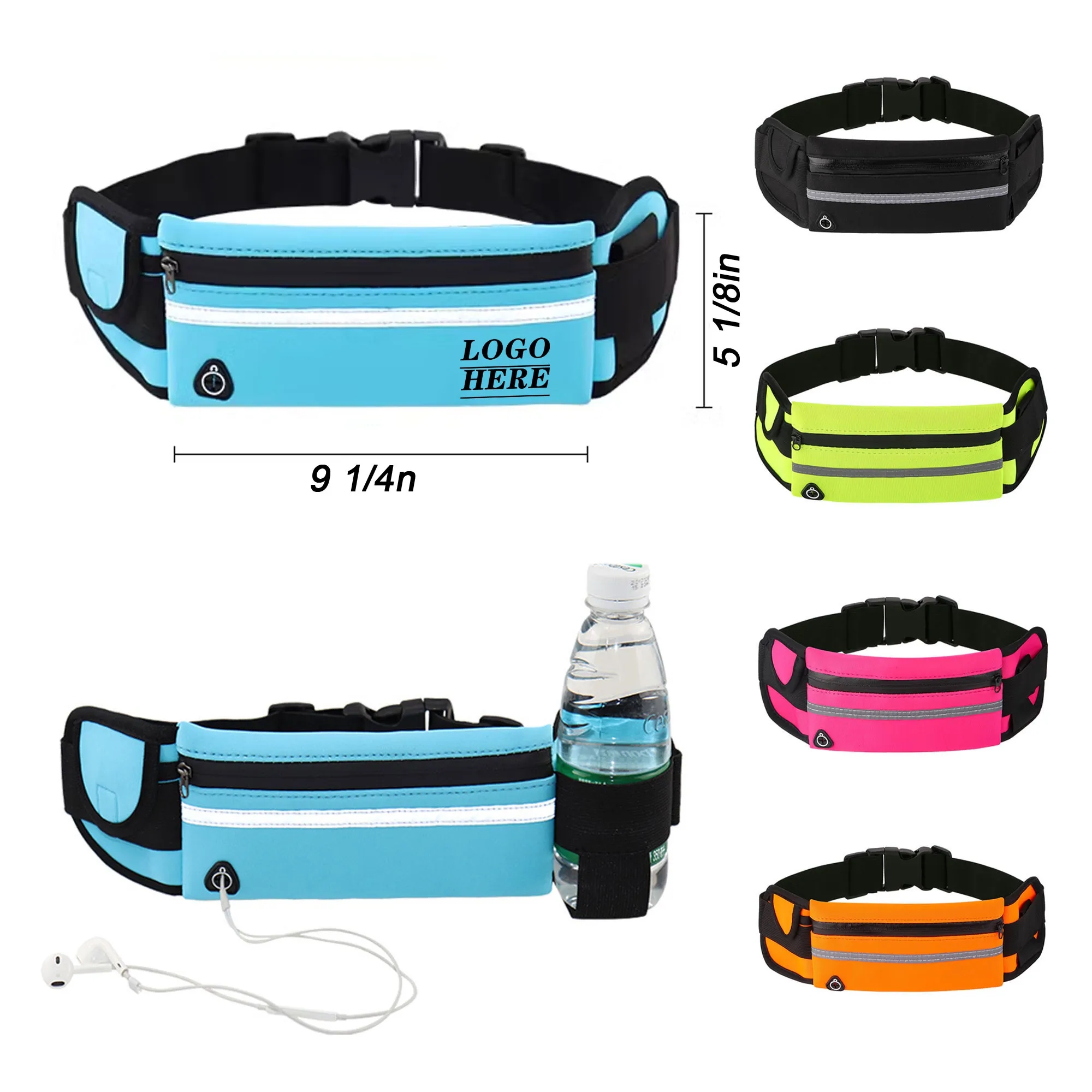Sports Waist Bag With Bottle Pocket 2