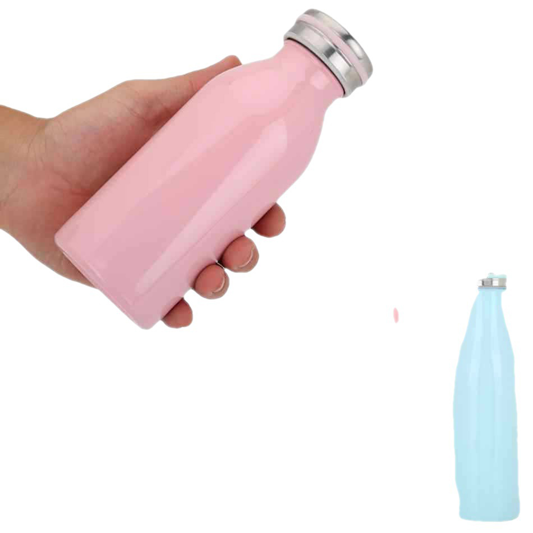 Double Wall Insulated Cola Bottle for Milk Drinks, custom water bottle with logo imprint 4