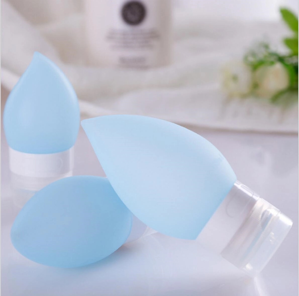 2 OZ Silicone Travel Squeeze Cosmetic Bottles 4