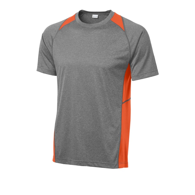 Sport-Tek Heather Colorblock Contender Tee. 34