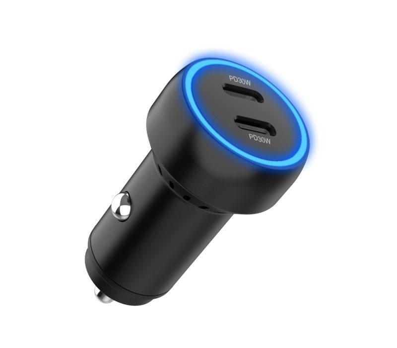 Dual USB Car Charger, 60W 4