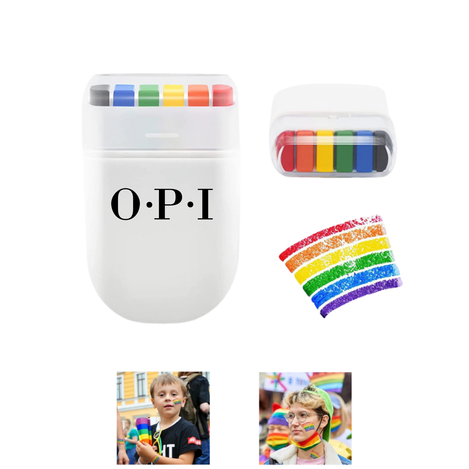 Rainbow Face Painting Supplies 2