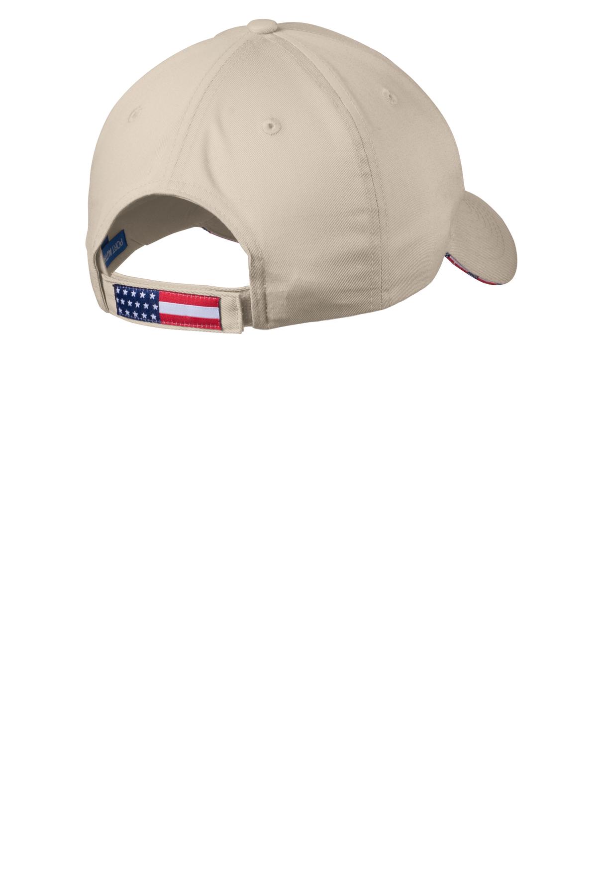 Port Authority Americana Flag Sandwich Cap. C829 4