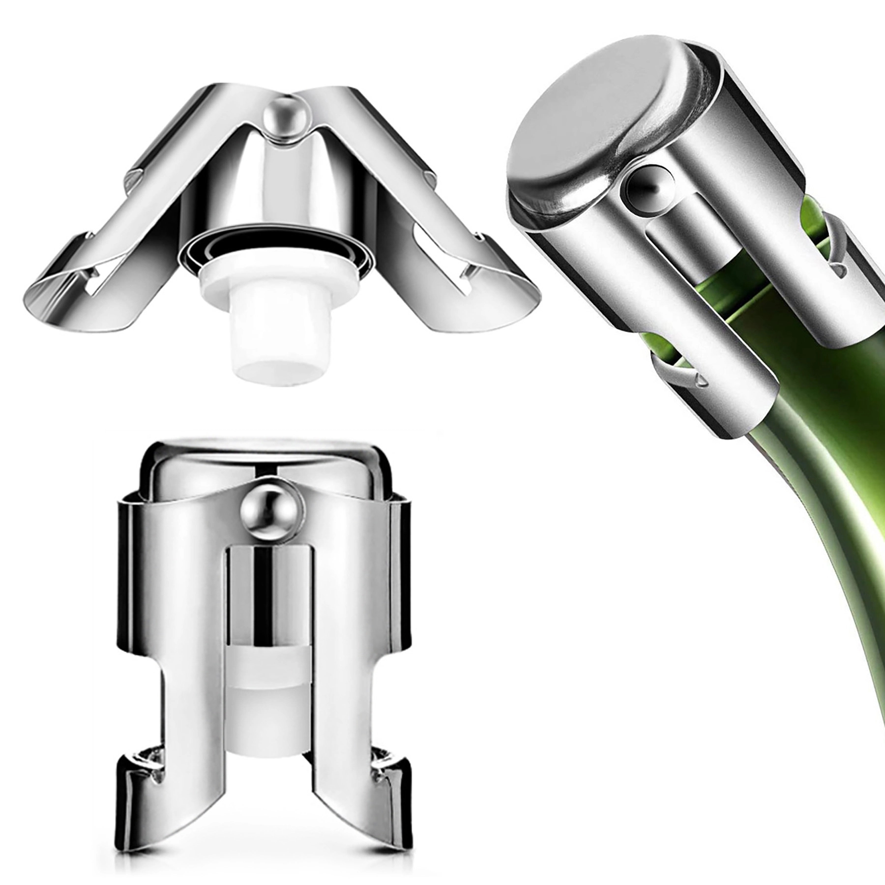 Stainless Steel Champagne Stopper 4
