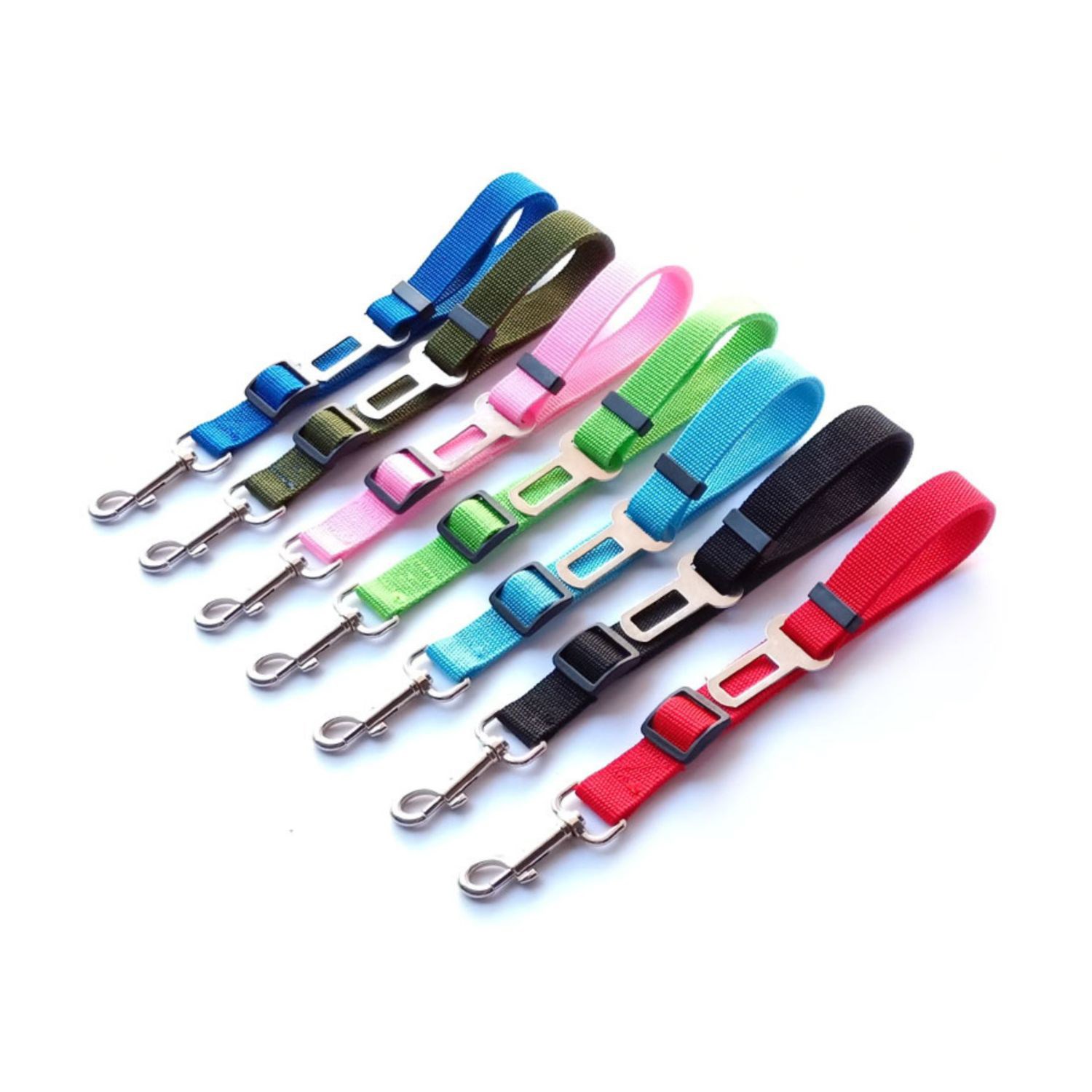 1"W x 24"L Adjustable Pet Safety Polyester Seatbelt Leash