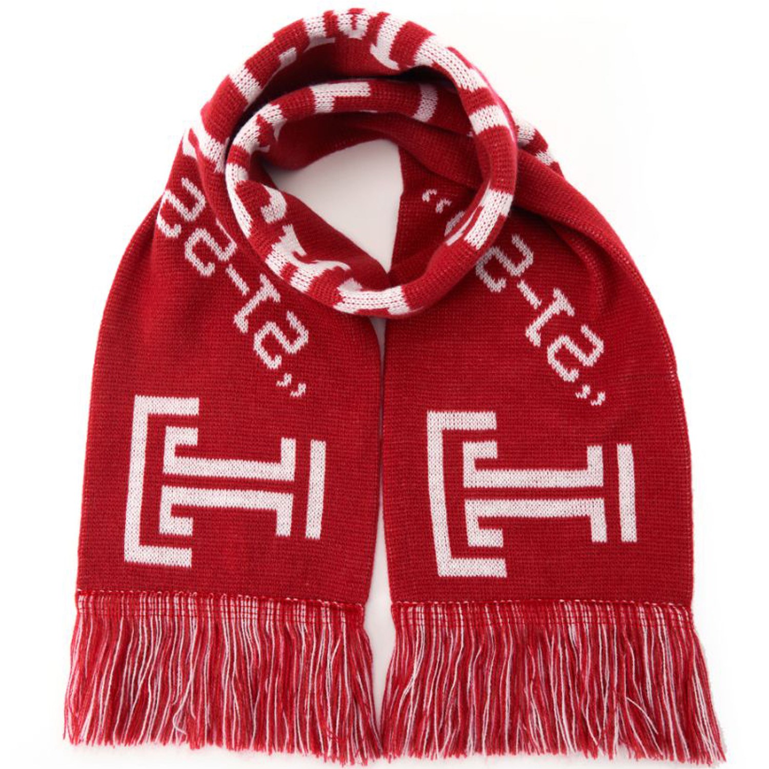 100% Acrylic Knitted Woven Scarf w/ Tassel 2