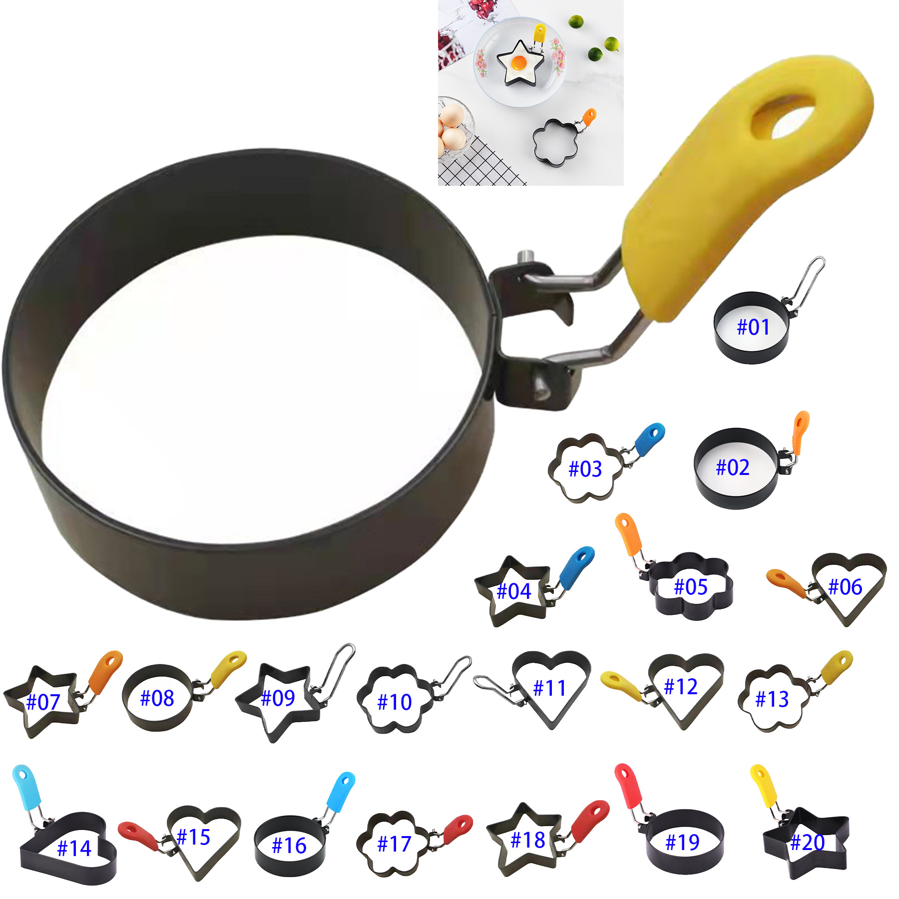 Stainless Steel Fried Egg Pancake Shaper