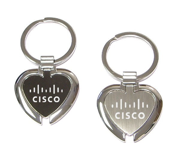 Chrome metal key holder