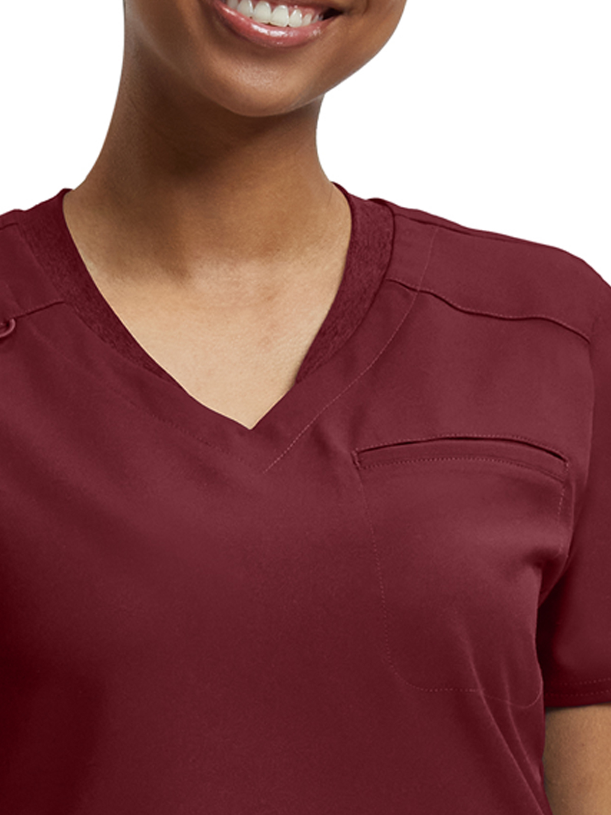White Cross - VIBE - Women's Two-Pocket Knit Collar V-Neck Top 18