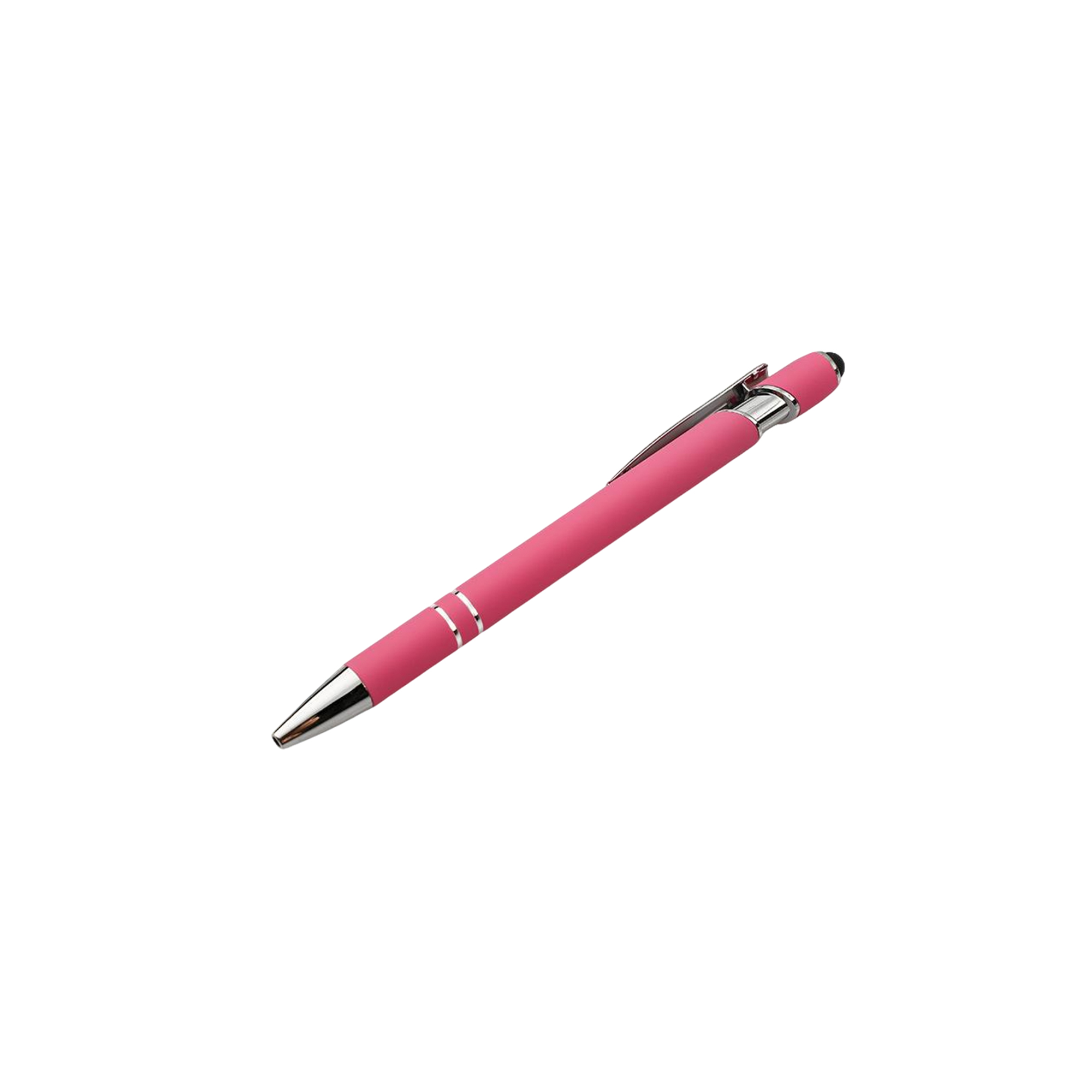 Metal Stylus Ballpoint Pen Dual Tip Click Action 12
