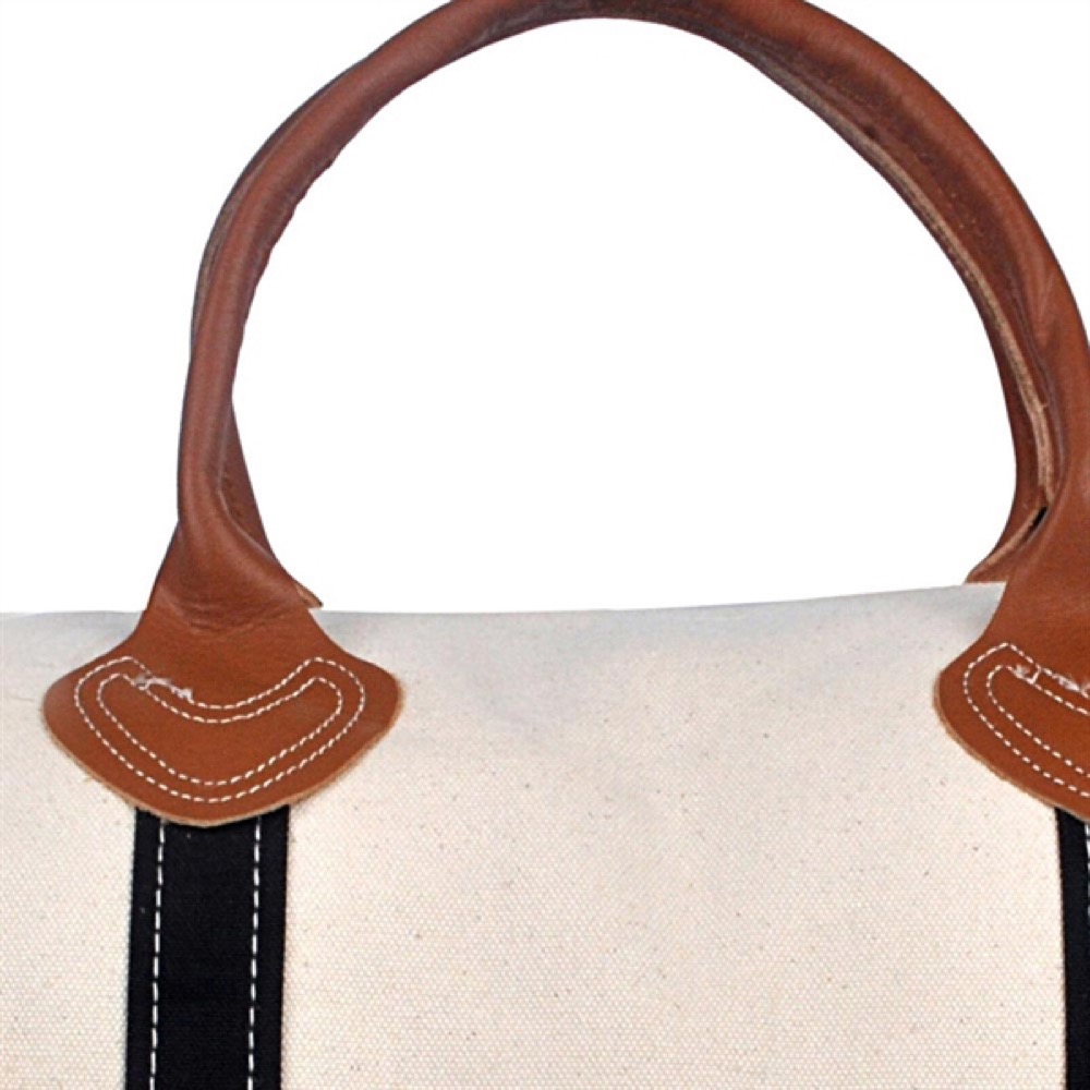 20 Oz. Super Heavy Canvas 2 Tone Round Duffle Bag 2
