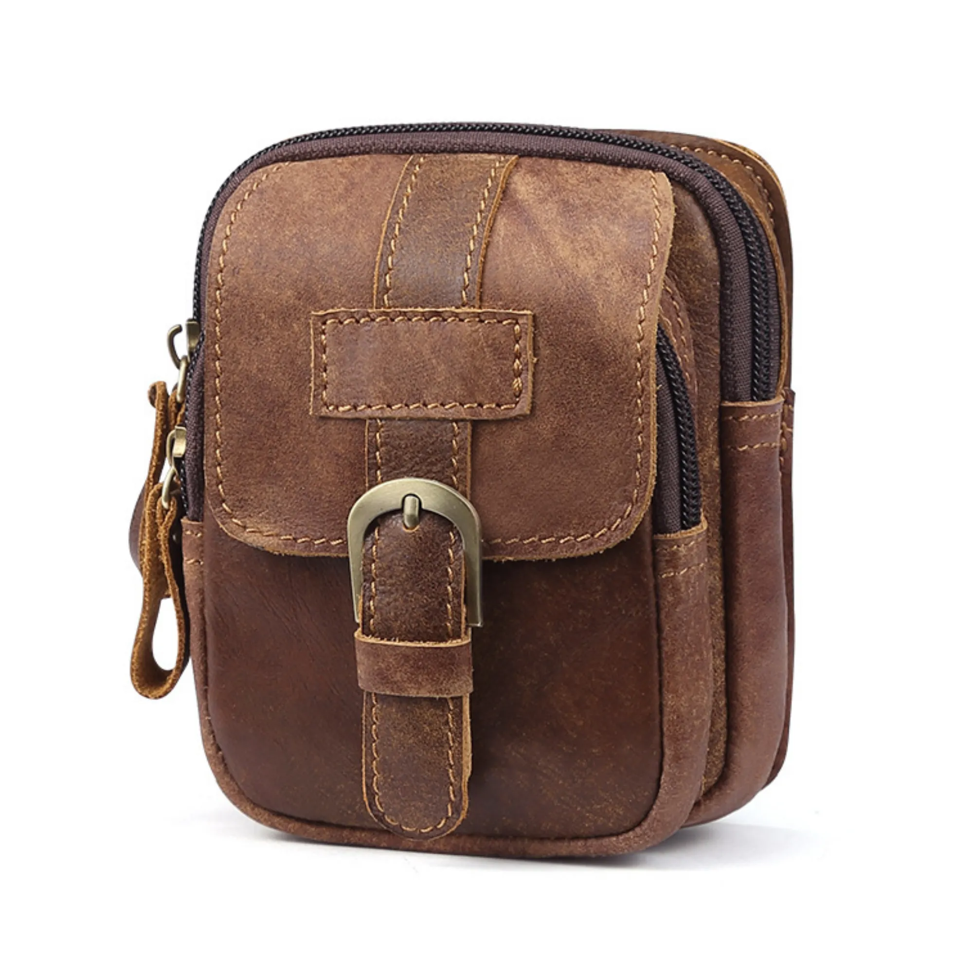 Vintage Outdoor Fanny Pack in Top-Grain Genuine Leather 3