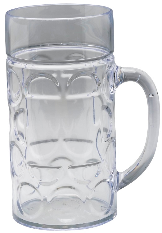 32 oz Plastic Dimpled German Beer Stein