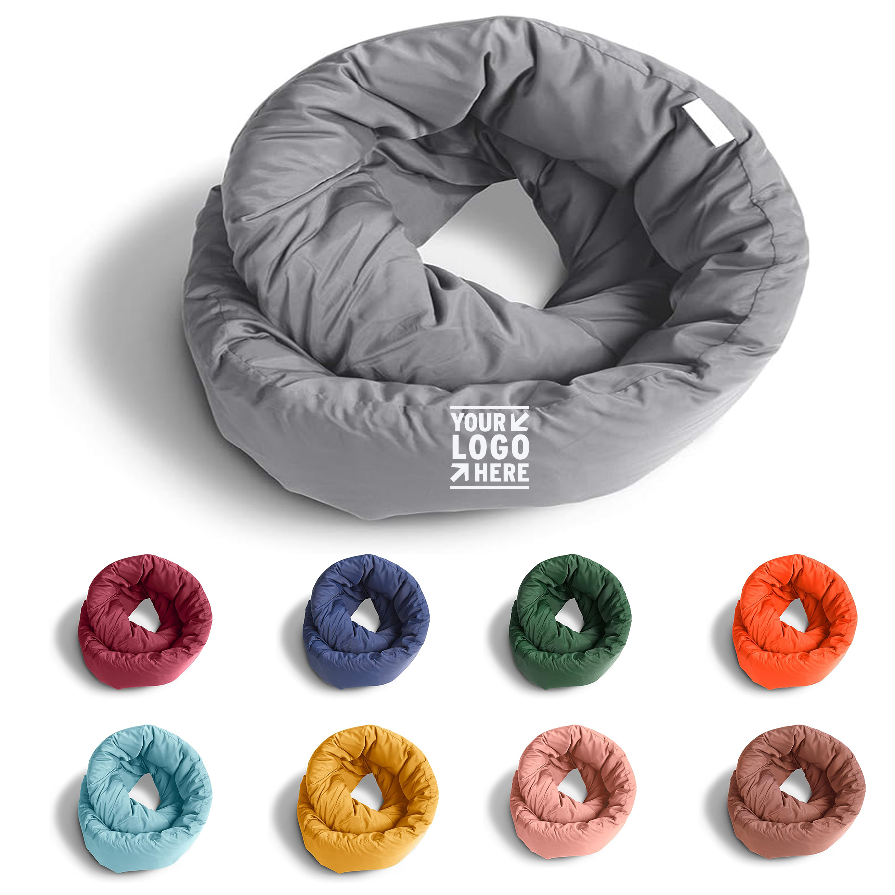 Home Travel Soft Neck Scarf Support Sleep Infinity Pillow  2