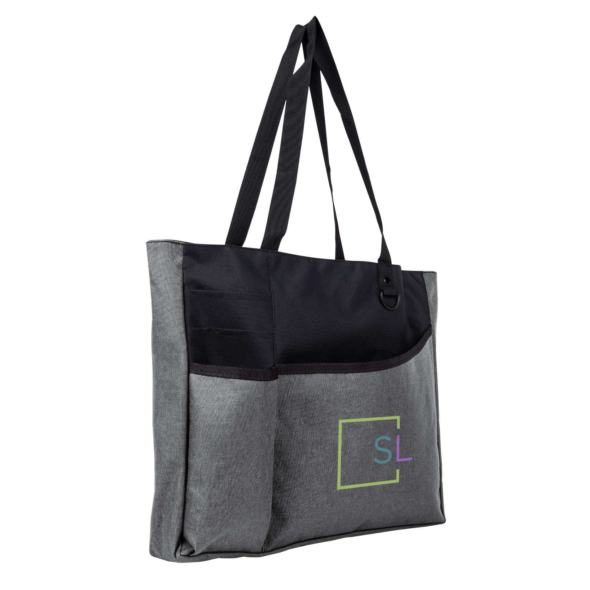 Delegate Heathered Tote Bag, custom tote bag with logo imprint 6