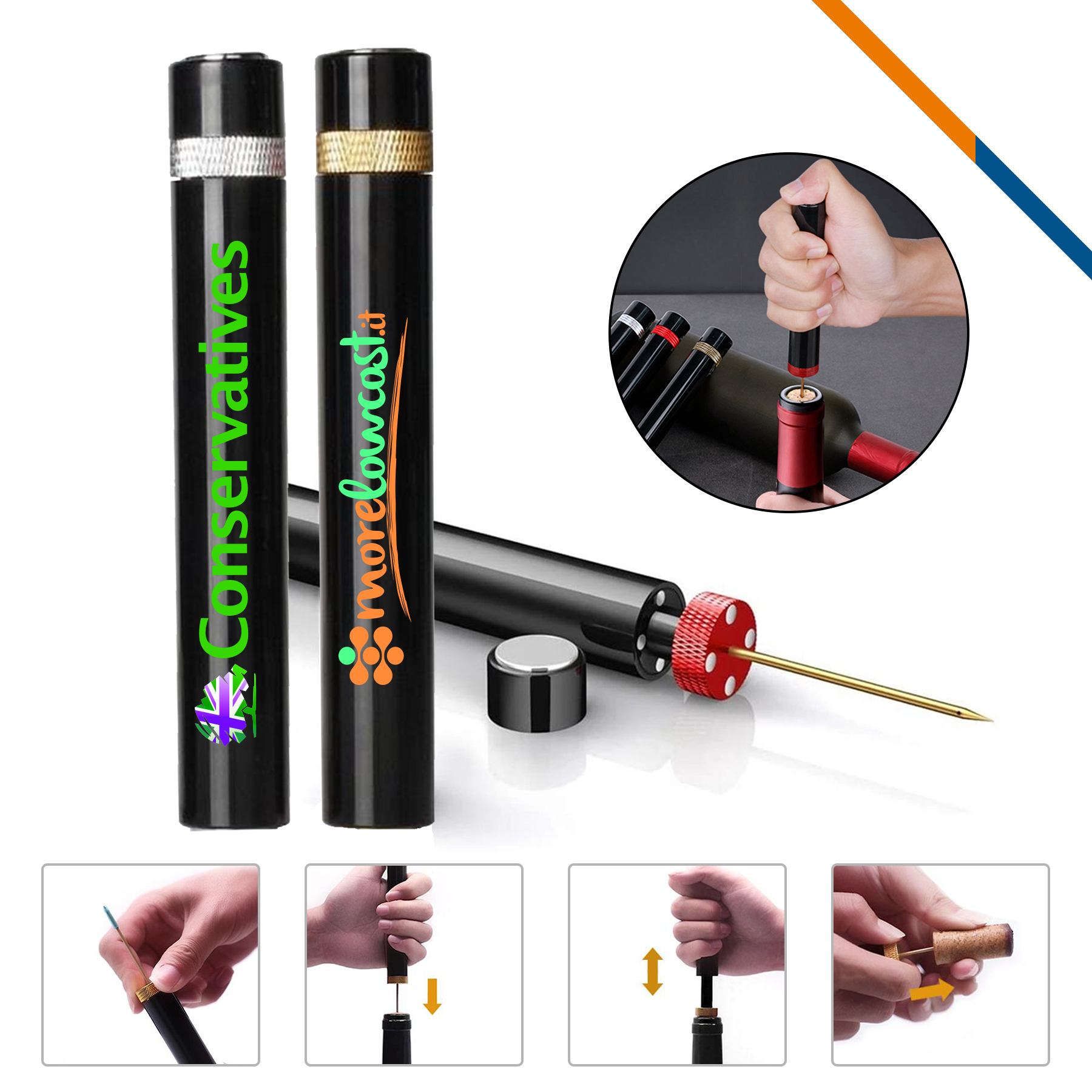 Sparon Air Pump Wine Opener 4