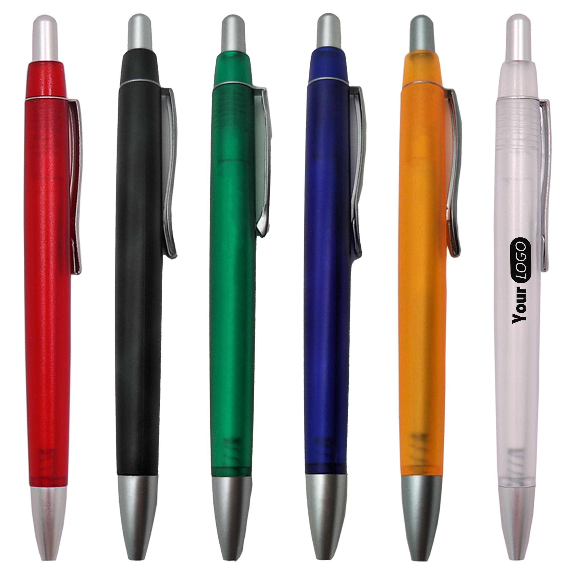 Plastic Simple Colored Ballpoint Pen 5