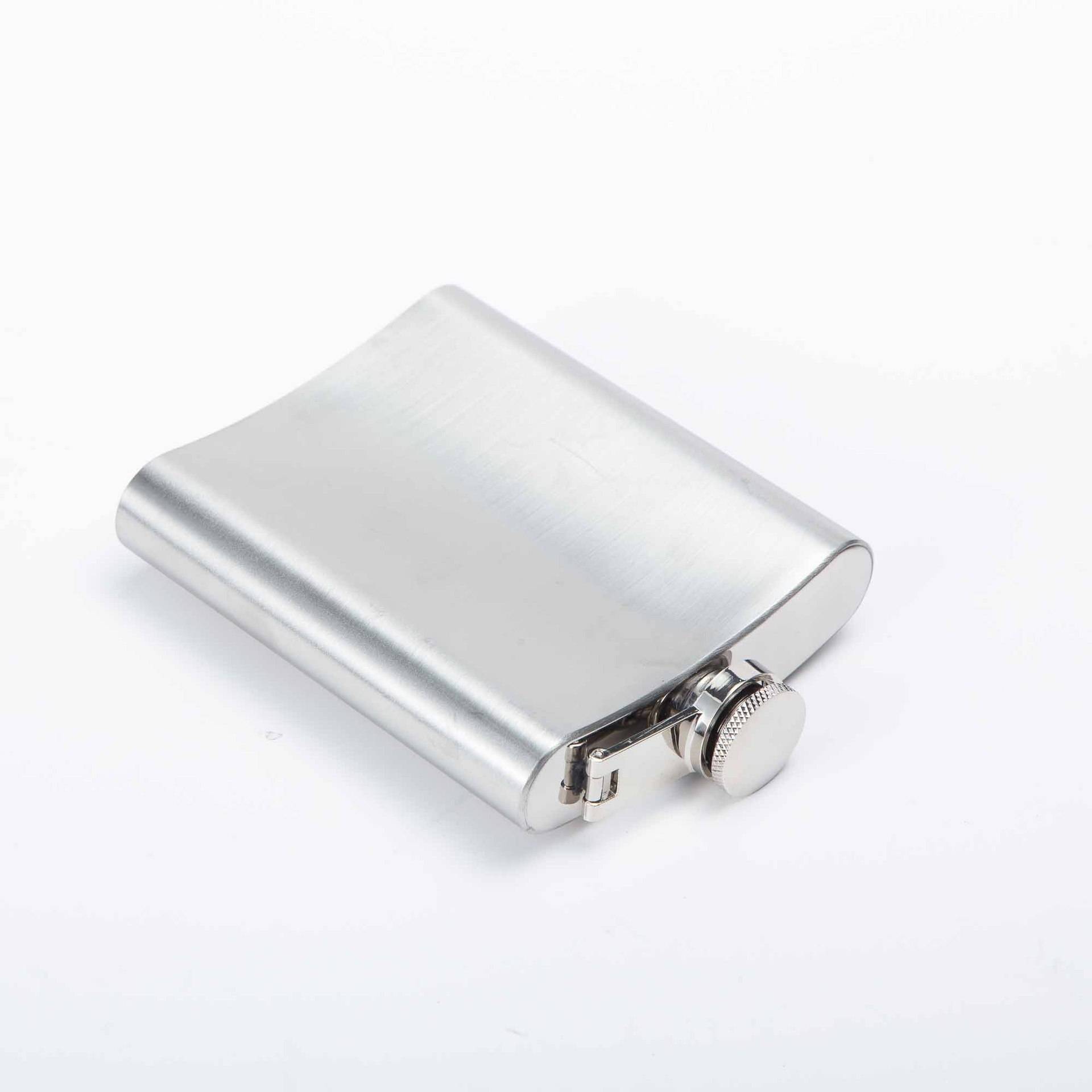 Portable 7oz Stainless Steel Hip Flask Set, custom water bottle with logo imprint 4