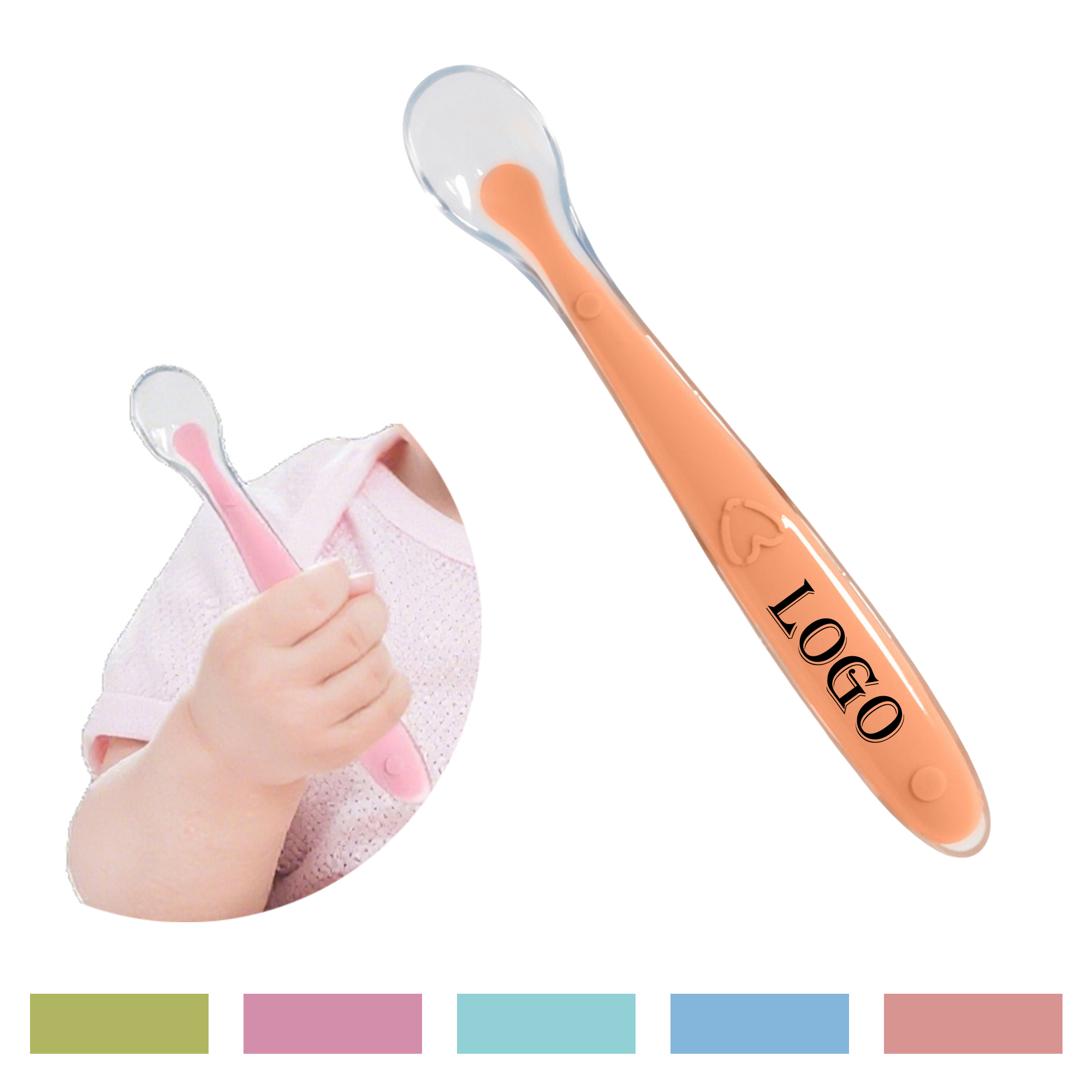 Baby Silicone Spoon MOQ50 3