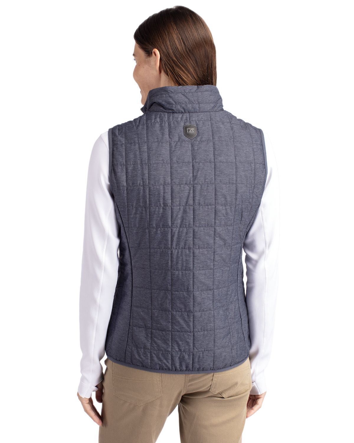 Cutter & Buck Rainier Recycled Insulated Puffer Womens Full Zip Vest 65